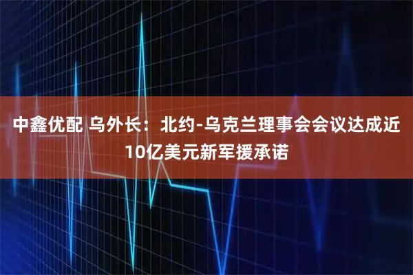中鑫优配 乌外长：北约-乌克兰理事会会议达成近10亿美元新军援承诺